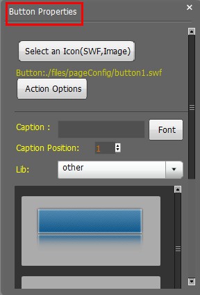 Add Action Button on your flip pages by Online Book Publishing Software?