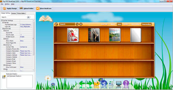 Flipbook Creator Bookshelf