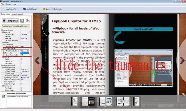 html5-flipbook-hide-thumbnails