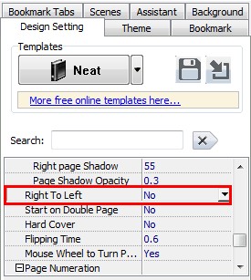 Right to Left, flexible flip ways provide by Online Catalog Maker.