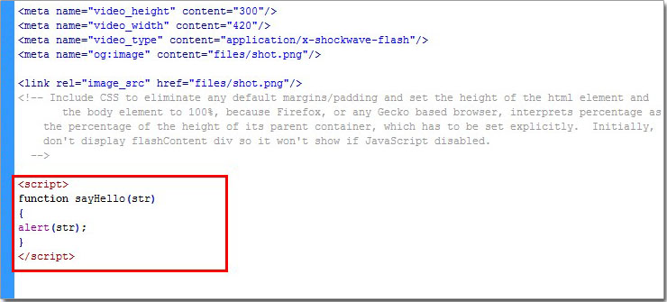 Add Javascript function