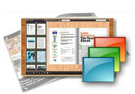 wooden desktop style theme and templates for FlipBook Creator (Prossional)