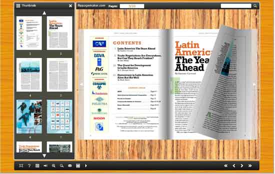 FlipBook Creator Themes Pack - Wooden_1 screen shot