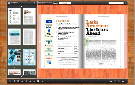 FlipBook Creator Themes Pack - Wooden_3 screen shot